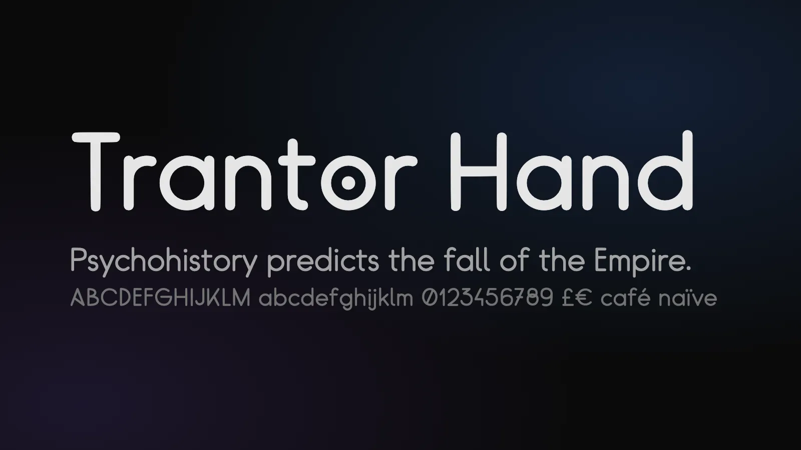 Trantor Hand: Extending the Foundation Titles Font