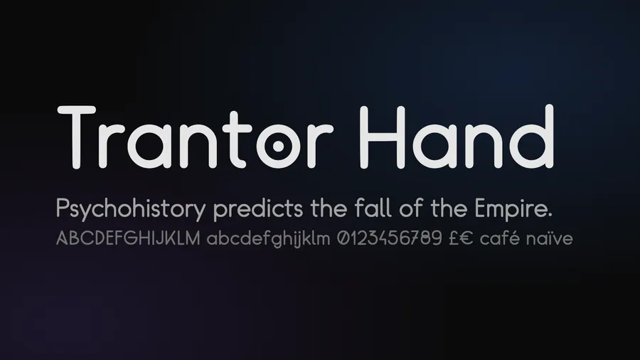 Trantor Hand: Extending the Foundation Titles Font
