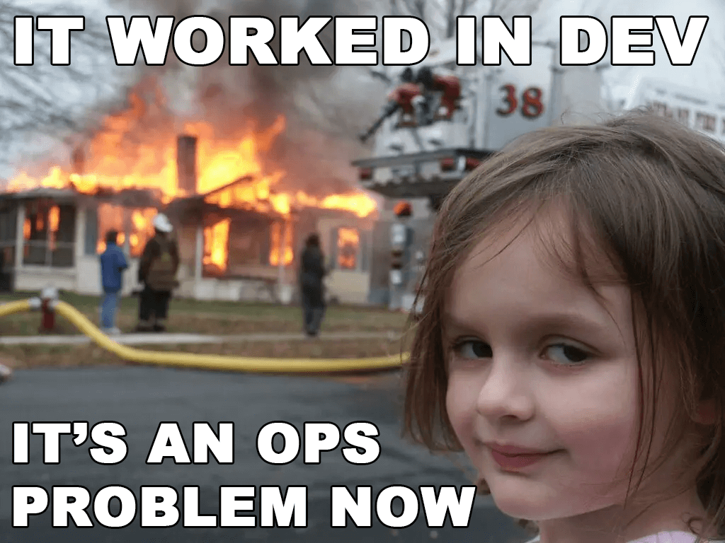 It worked in dev, it’s an ops problem now